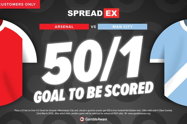 EFL Cup final odds boost: 50-1 for a goal in Arsenal vs Manchester City with Spreadex