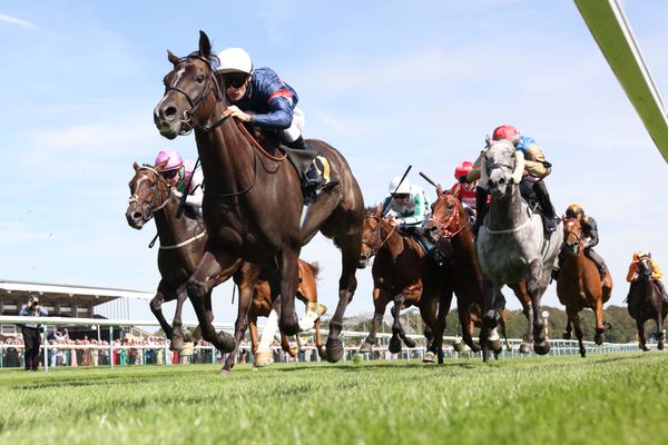Calendar Girl racehorse winning a listed comeback race