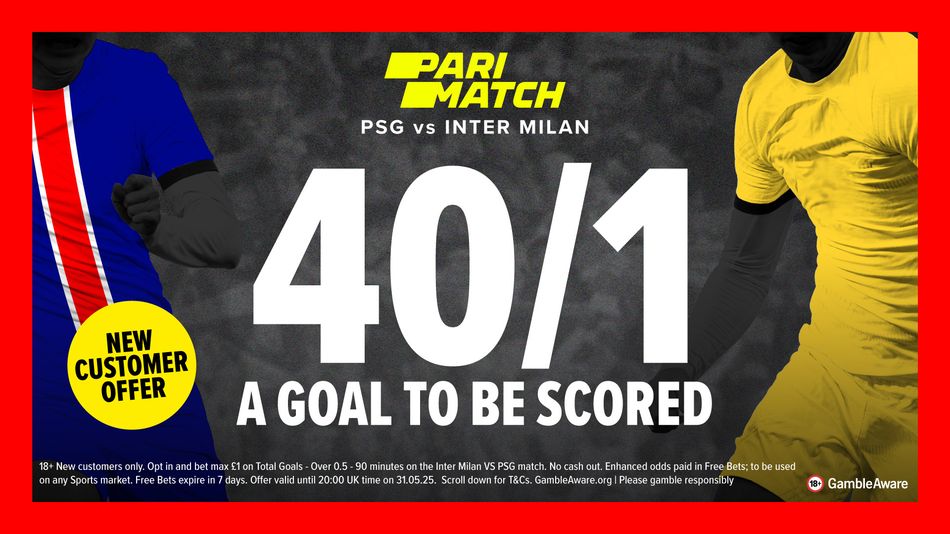 PSG vs Inter betting offer: get 40-1 on a goal to be scored with ...